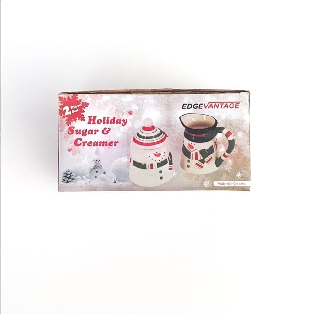 Edgevantage Holiday Sugar & Creamer Set - Picture 2 of 6